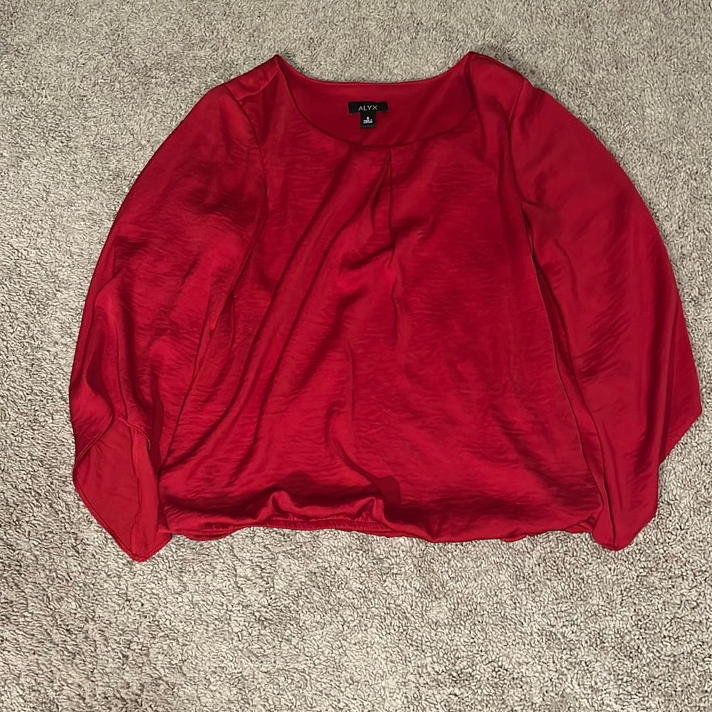 Great business attire. Red like new size small. Smoke free